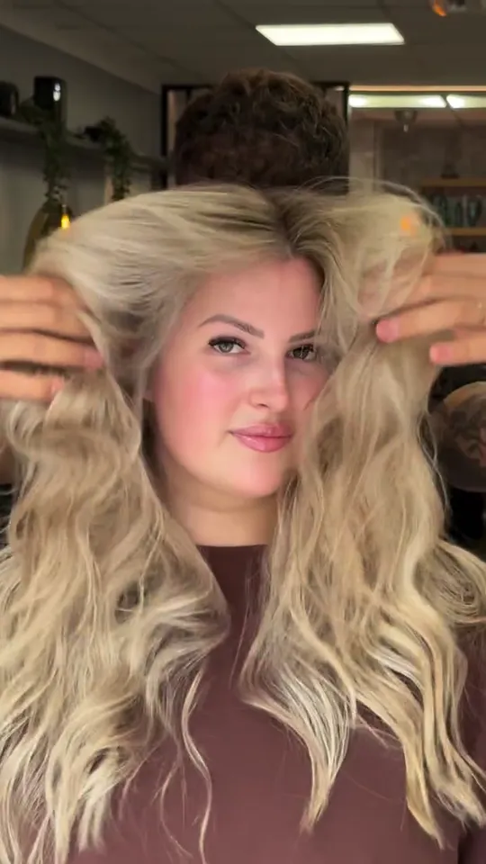 Blonde balayage result at Blend Beauty Artisans, Capel Street Dublin